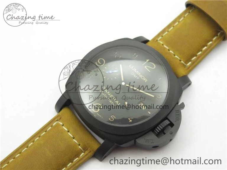 OdorResistant PAM1441 U VSF 1:1 Best Edition Black Dial on Brown Asso Strap P.9011 Super Clone 8387