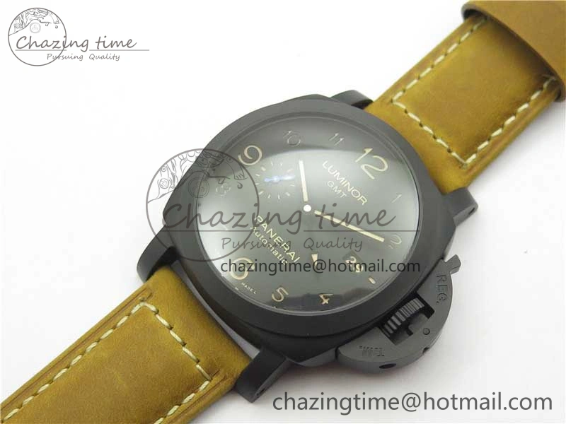 OdorResistant PAM1441 U VSF 1:1 Best Edition Black Dial on Brown Asso Strap P.9011 Super Clone 8387
