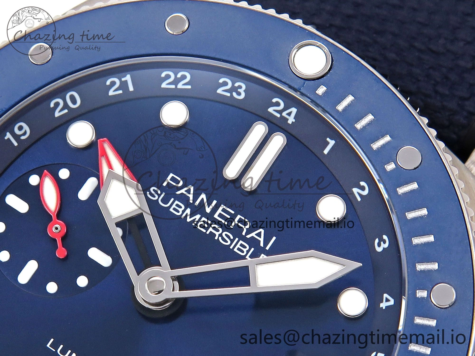 AllSeason PAM1507 Luna Rossa Submersible VSF 1:1 Best Edition on Blue Fabric Strap P 8301