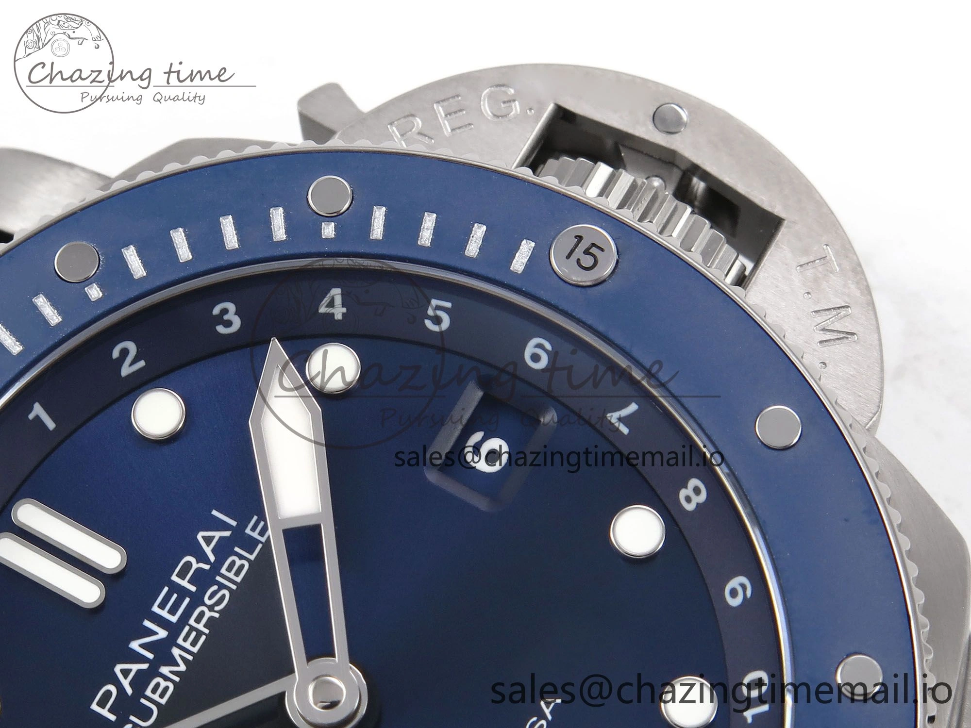 AllSeason PAM1507 Luna Rossa Submersible VSF 1:1 Best Edition on Blue Fabric Strap P 8301