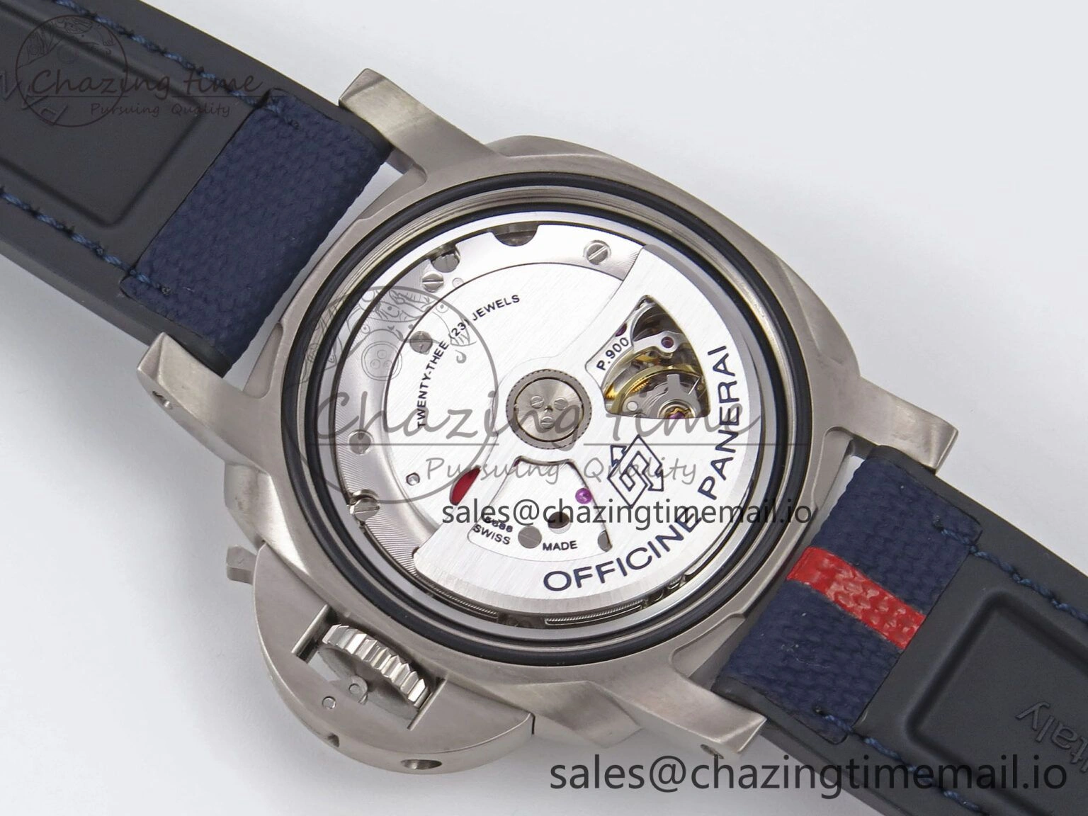 AllSeason PAM1507 Luna Rossa Submersible VSF 1:1 Best Edition on Blue Fabric Strap P 8301
