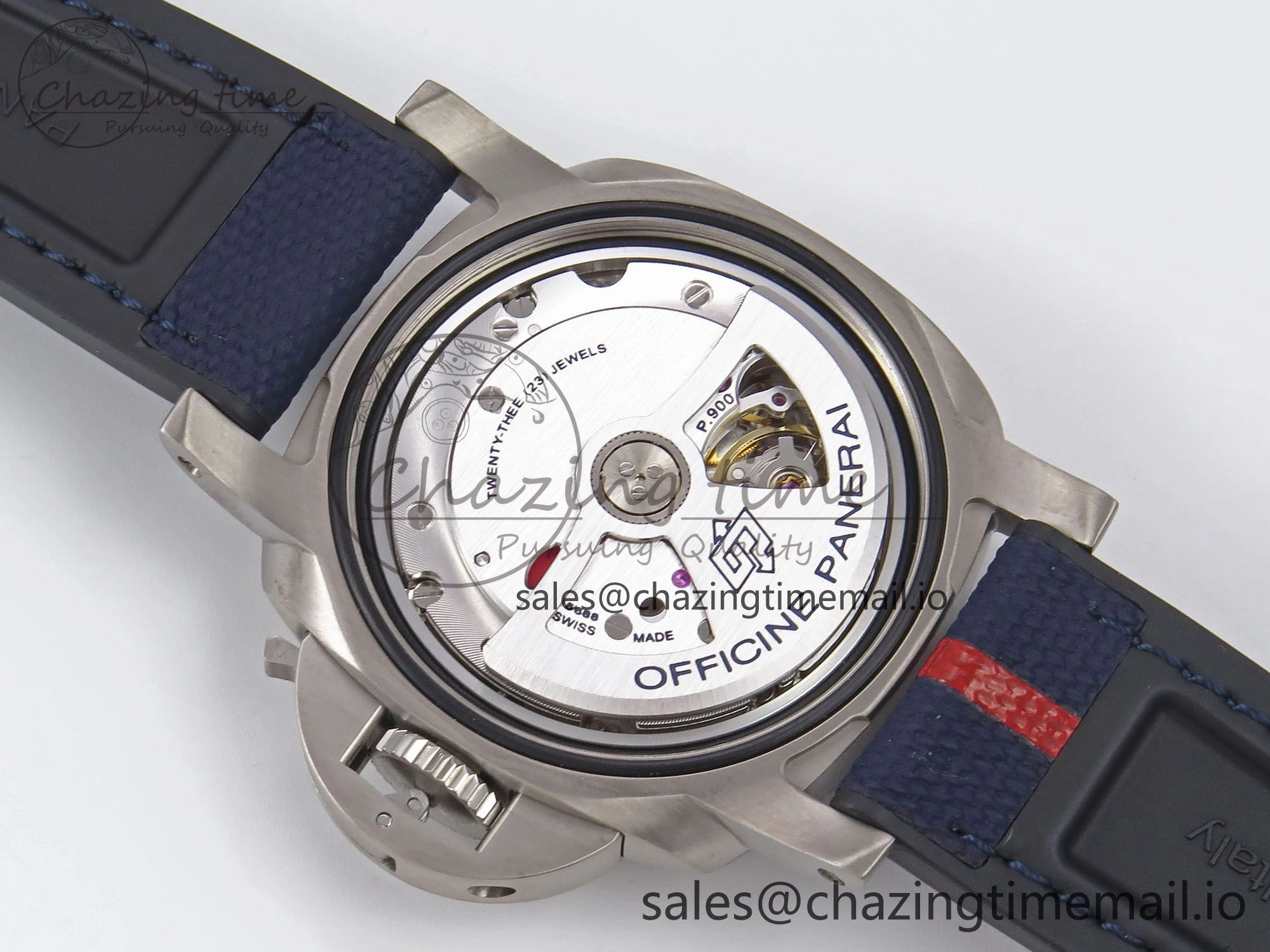AllSeason PAM1507 Luna Rossa Submersible VSF 1:1 Best Edition on Blue Fabric Strap P 8301