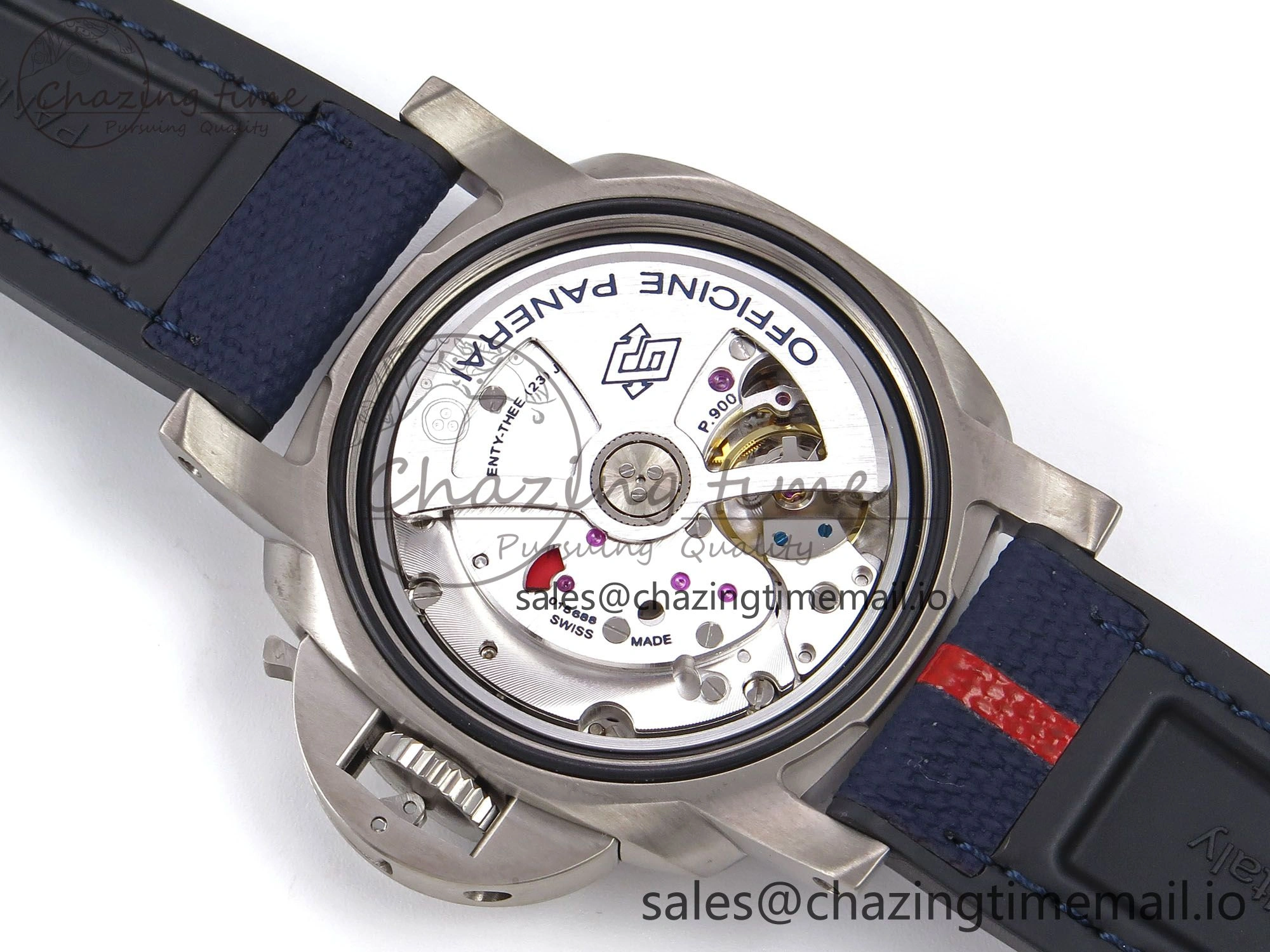 AllSeason PAM1507 Luna Rossa Submersible VSF 1:1 Best Edition on Blue Fabric Strap P 8301