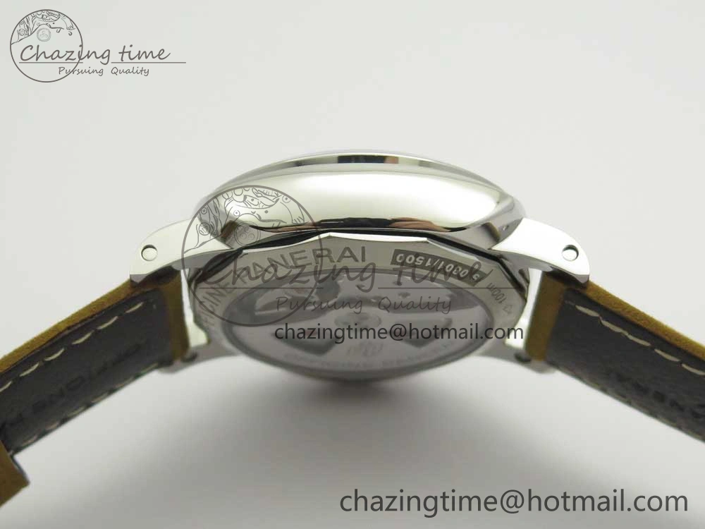 Contemporary PAM1523 Ladies ZF 1:1 Best Edition on Brown Leather Strap ZFP 8424
