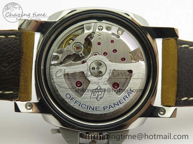 Contemporary PAM1523 Ladies ZF 1:1 Best Edition on Brown Leather Strap ZFP 8424