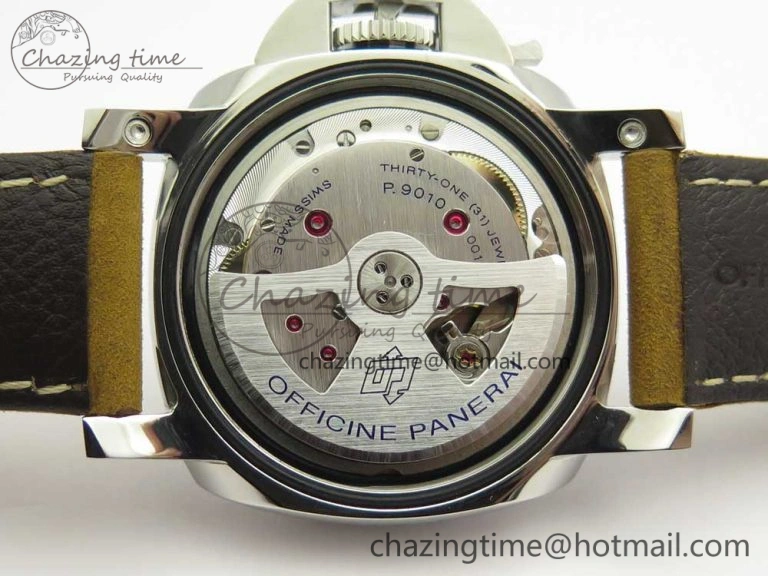 Contemporary PAM1523 Ladies ZF 1:1 Best Edition on Brown Leather Strap ZFP 8424