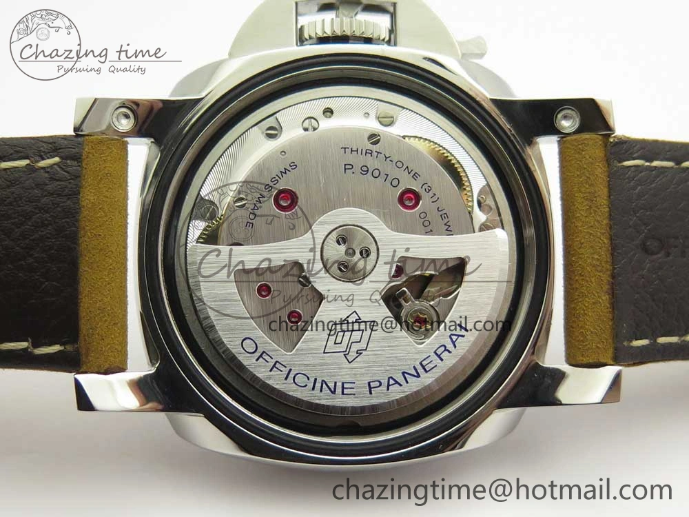 Contemporary PAM1523 Ladies ZF 1:1 Best Edition on Brown Leather Strap ZFP 8424