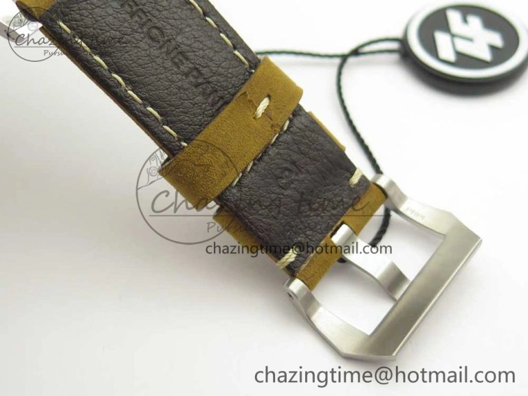 Contemporary PAM1523 Ladies ZF 1:1 Best Edition on Brown Leather Strap ZFP 8424