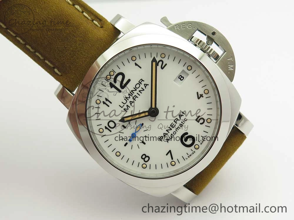 Contemporary PAM1523 Ladies ZF 1:1 Best Edition on Brown Leather Strap ZFP 8424