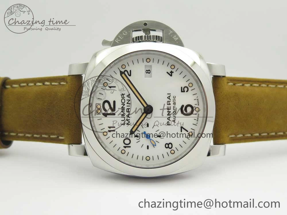 Contemporary PAM1523 Ladies ZF 1:1 Best Edition on Brown Leather Strap ZFP 8424