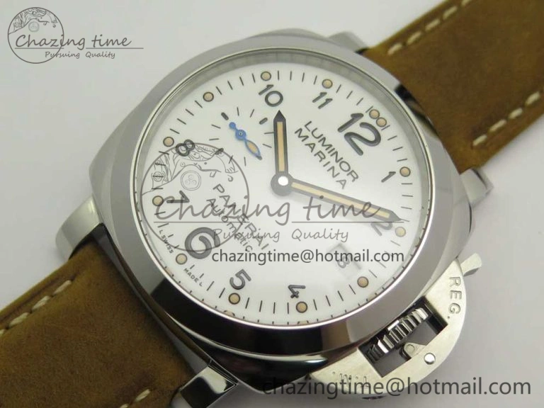 Contemporary PAM1523 Ladies ZF 1:1 Best Edition on Brown Leather Strap ZFP 8424