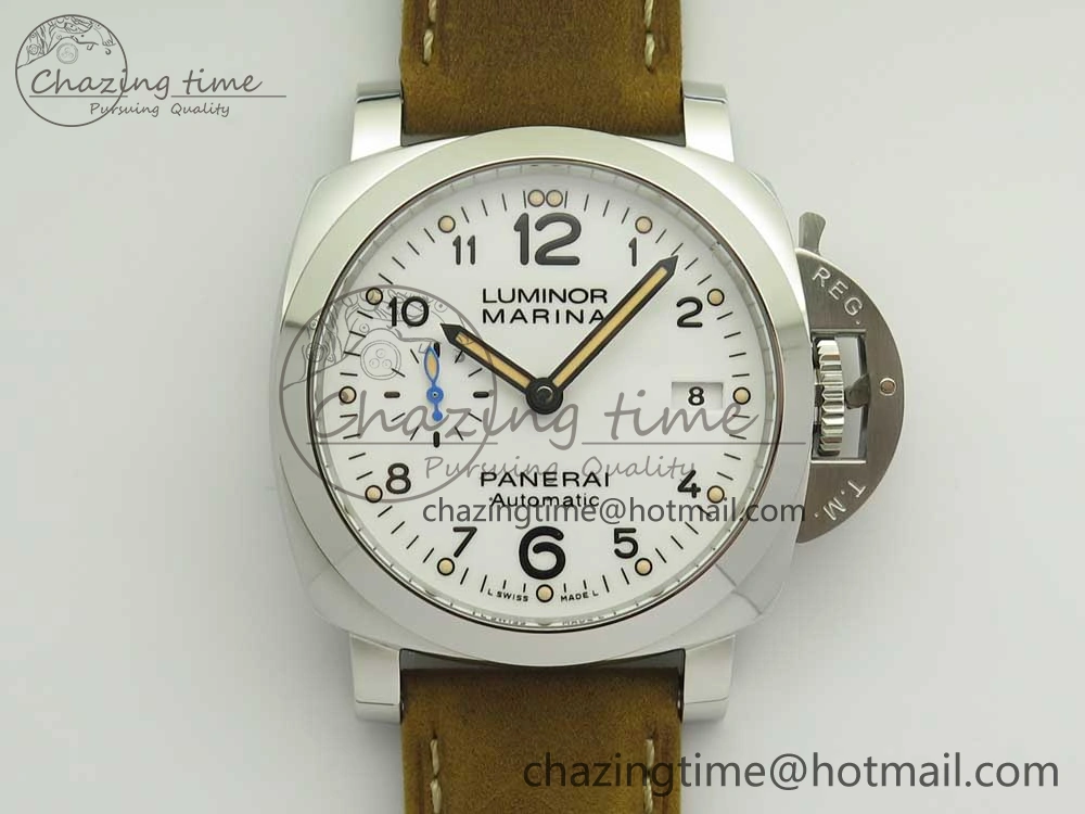 Contemporary PAM1523 Ladies ZF 1:1 Best Edition on Brown Leather Strap ZFP 8424