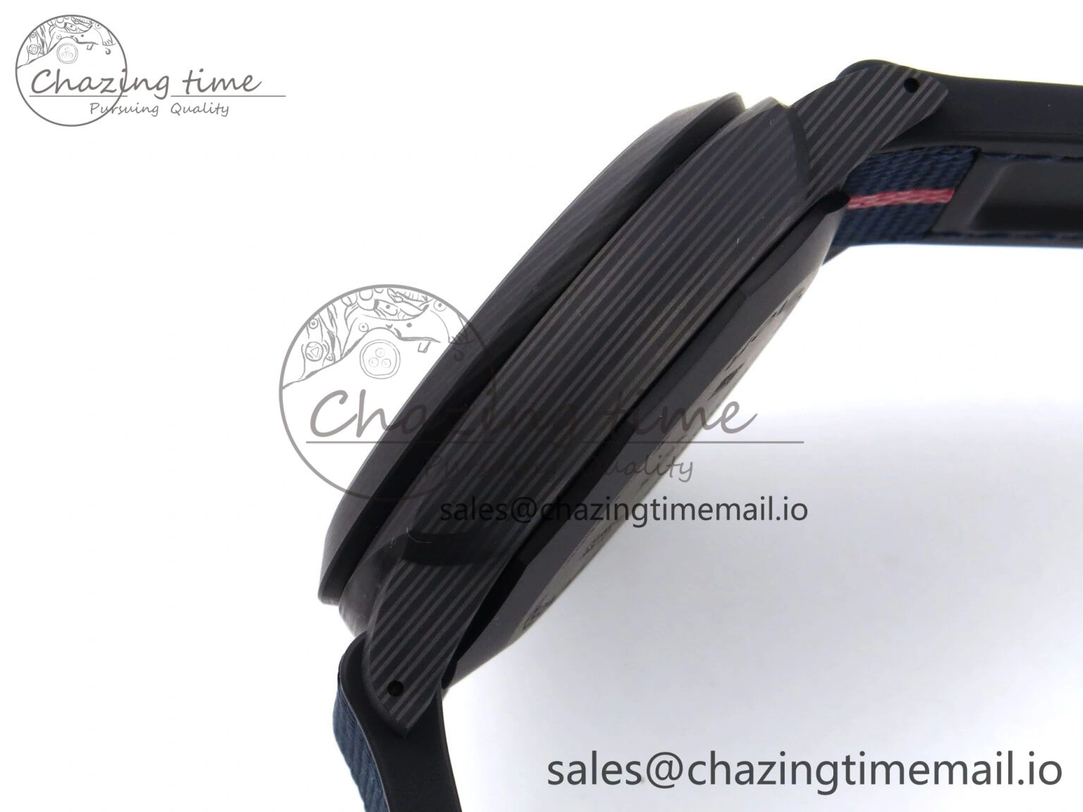 PAM1529 Luna Rossa Carbotech VSF 1:1 Best Edition on Blue Fabric Strap P.9010 Clone FreshLook 8310