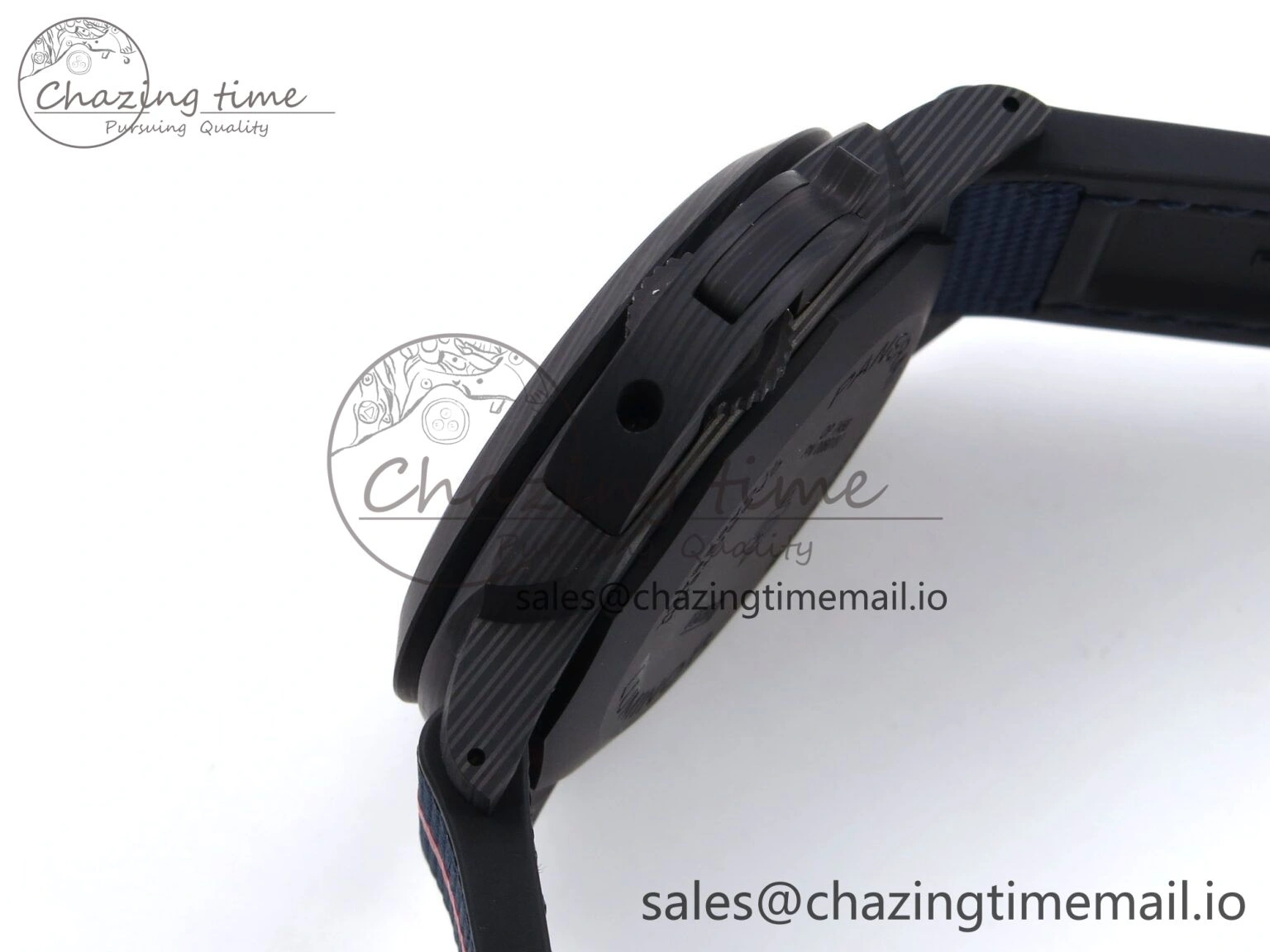 PAM1529 Luna Rossa Carbotech VSF 1:1 Best Edition on Blue Fabric Strap P.9010 Clone FreshLook 8310