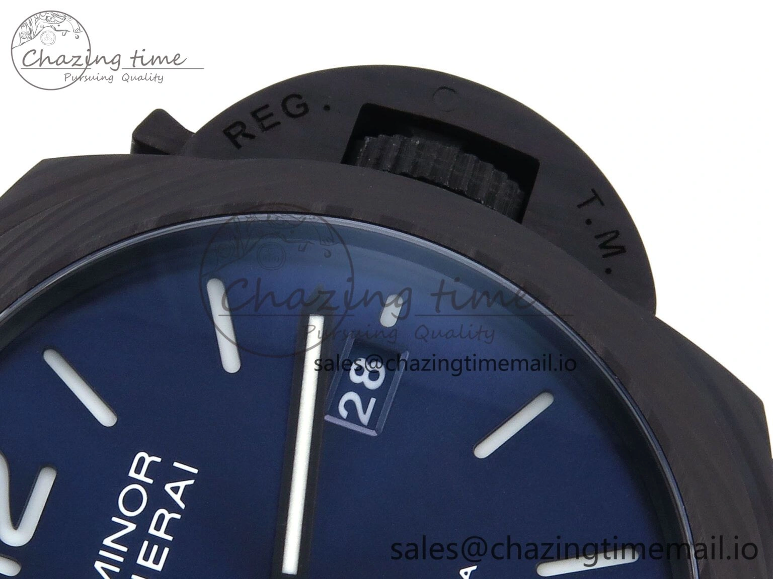 PAM1529 Luna Rossa Carbotech VSF 1:1 Best Edition on Blue Fabric Strap P.9010 Clone FreshLook 8310