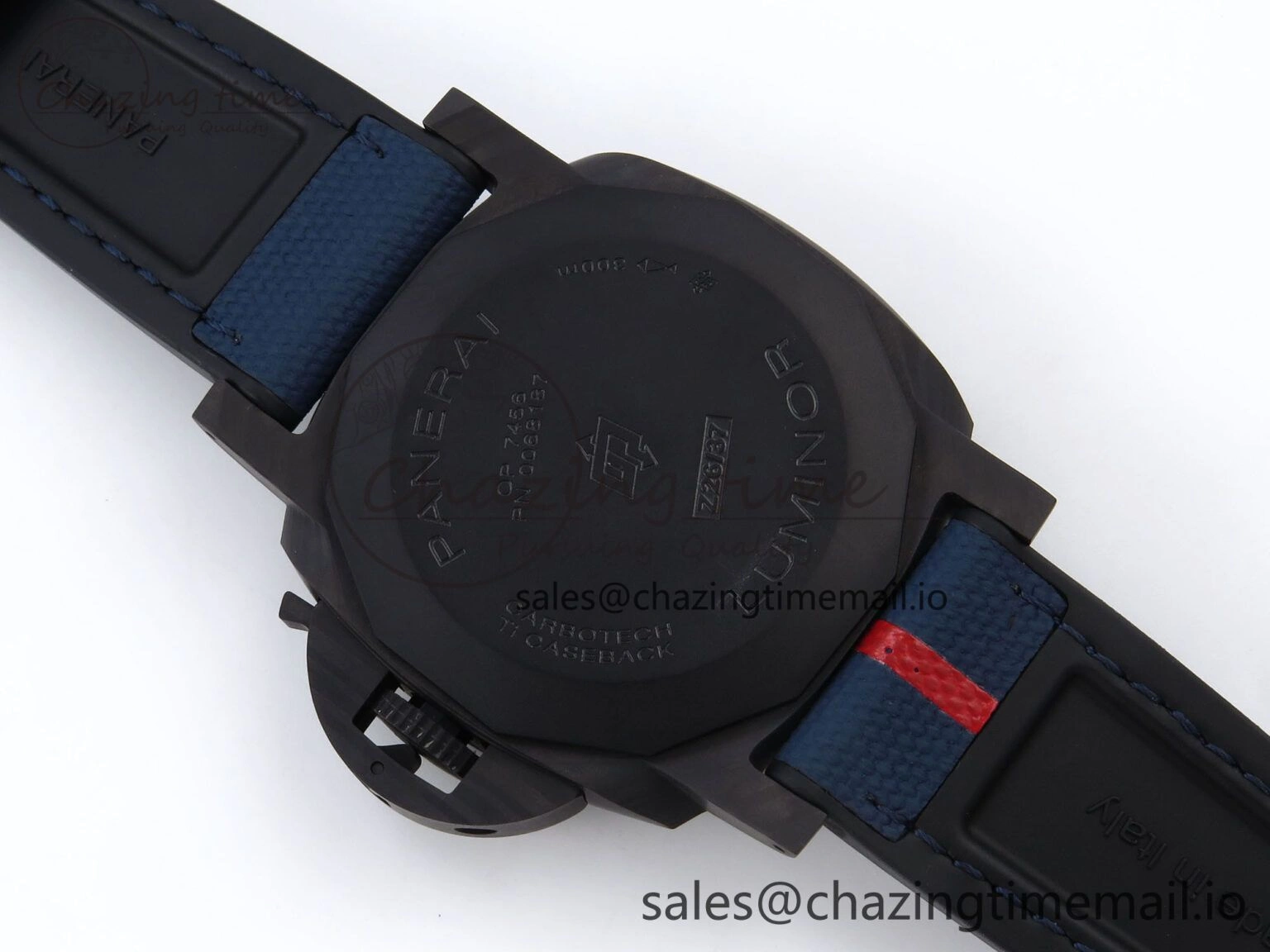 PAM1529 Luna Rossa Carbotech VSF 1:1 Best Edition on Blue Fabric Strap P.9010 Clone FreshLook 8310