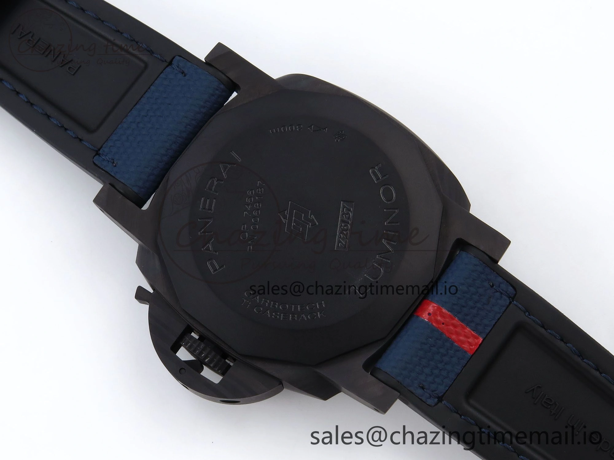 PAM1529 Luna Rossa Carbotech VSF 1:1 Best Edition on Blue Fabric Strap P.9010 Clone FreshLook 8310