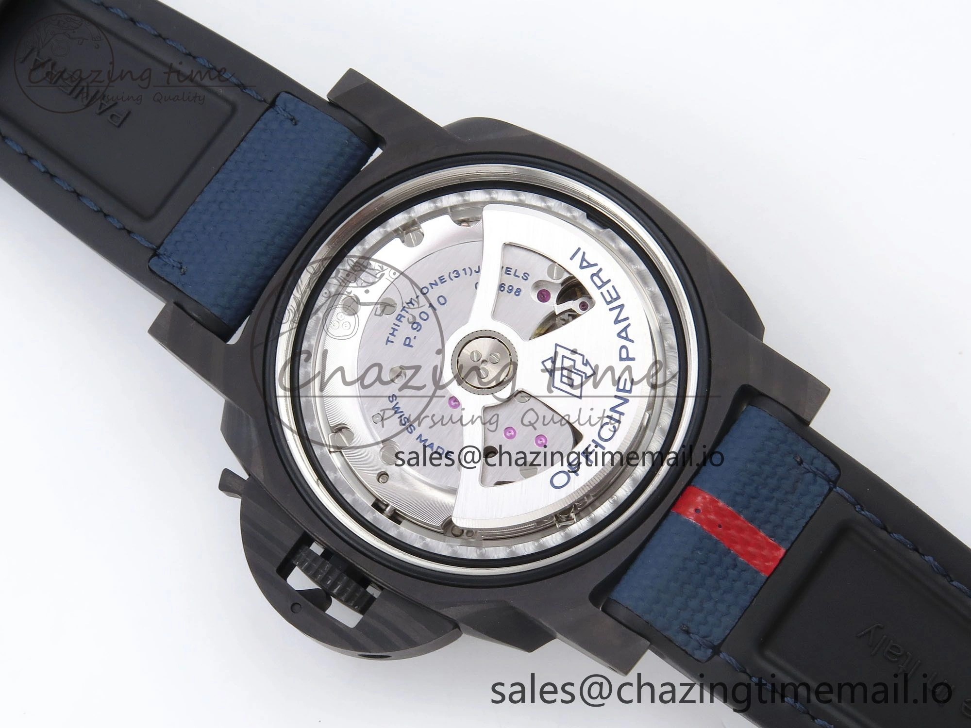 PAM1529 Luna Rossa Carbotech VSF 1:1 Best Edition on Blue Fabric Strap P.9010 Clone FreshLook 8310
