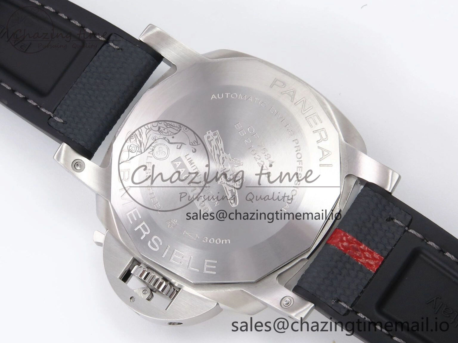 Upgraded PAM1565 Luna Rossa Submersible VSF 1:1 Best Edition on Gray Fabric Strap P 8302