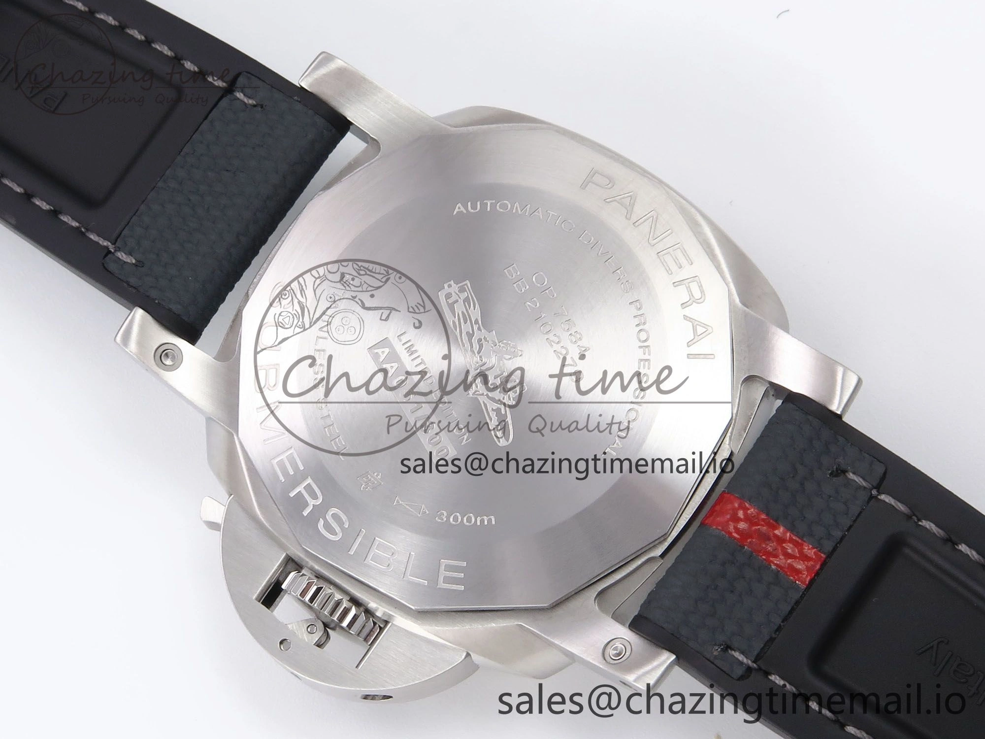 Upgraded PAM1565 Luna Rossa Submersible VSF 1:1 Best Edition on Gray Fabric Strap P 8302