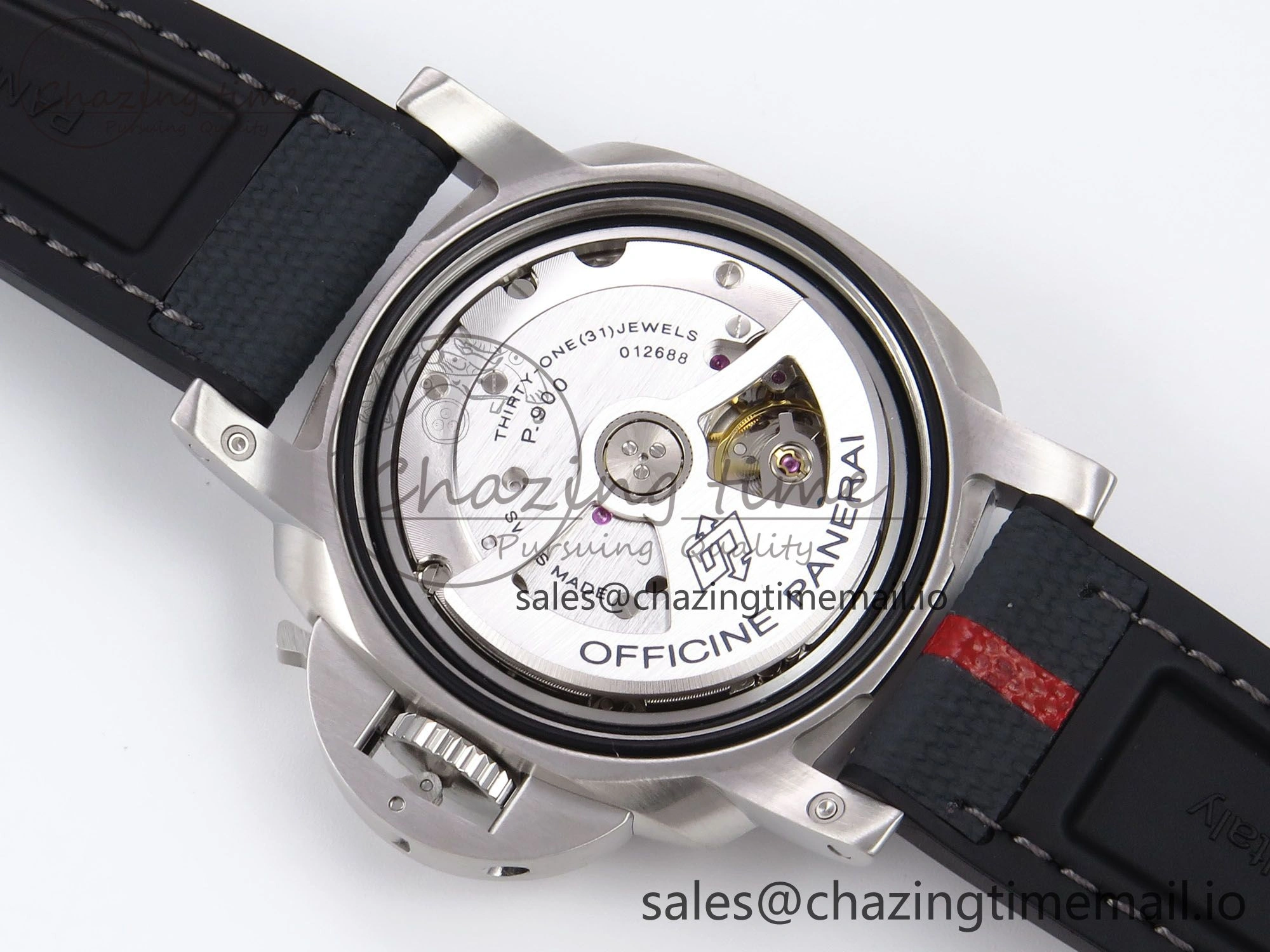 Upgraded PAM1565 Luna Rossa Submersible VSF 1:1 Best Edition on Gray Fabric Strap P 8302