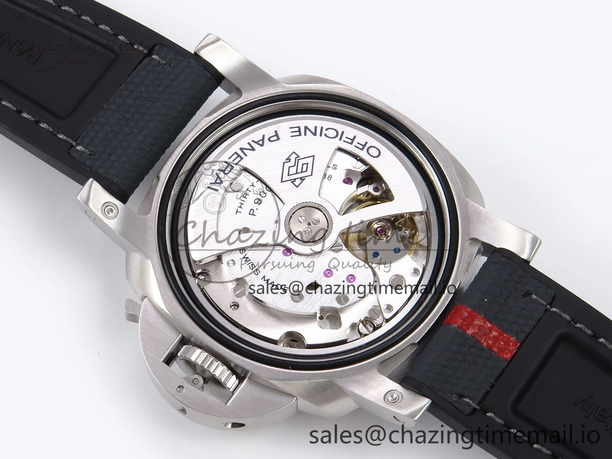 Upgraded PAM1565 Luna Rossa Submersible VSF 1:1 Best Edition on Gray Fabric Strap P 8302