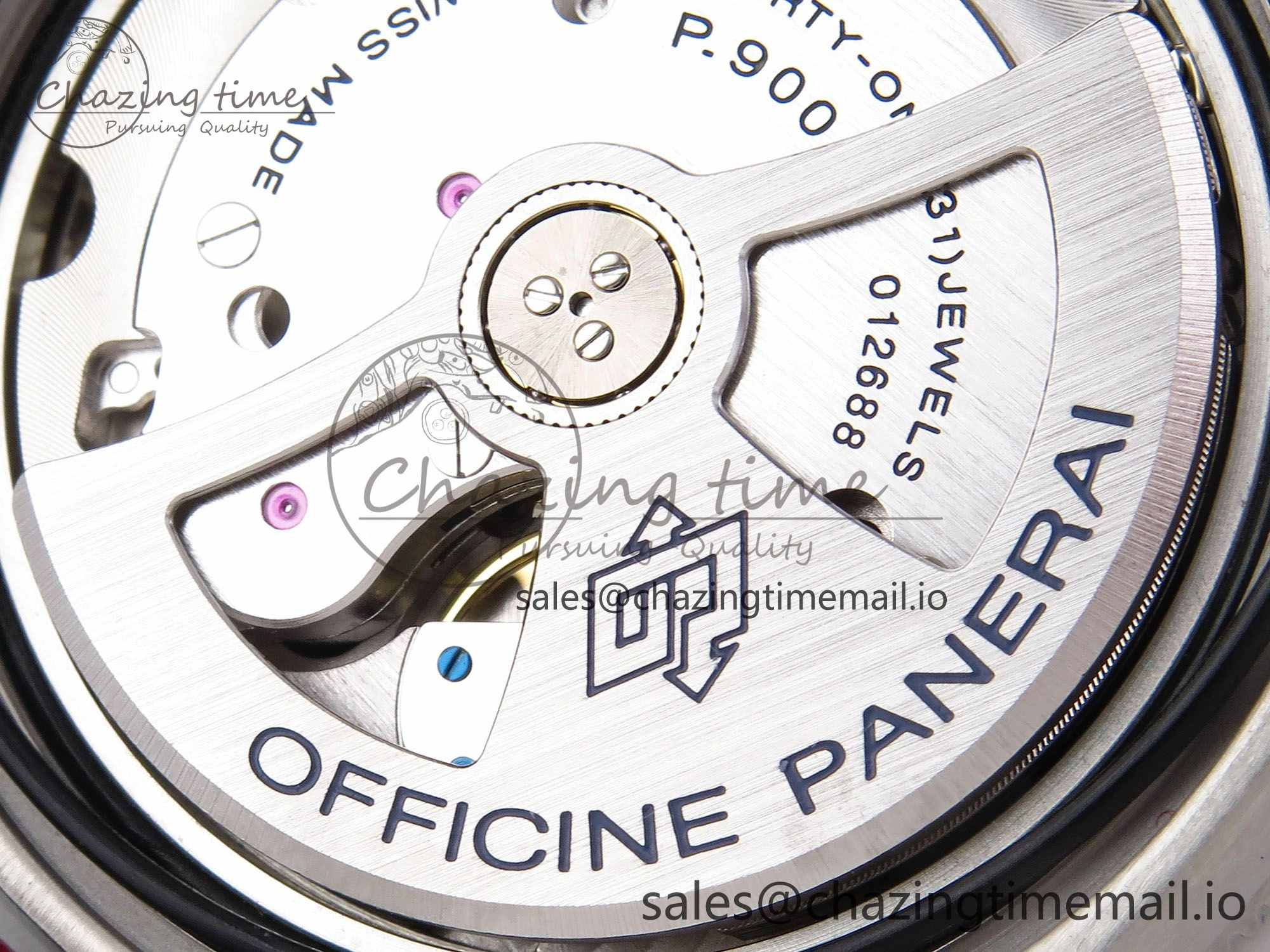 Upgraded PAM1565 Luna Rossa Submersible VSF 1:1 Best Edition on Gray Fabric Strap P 8302