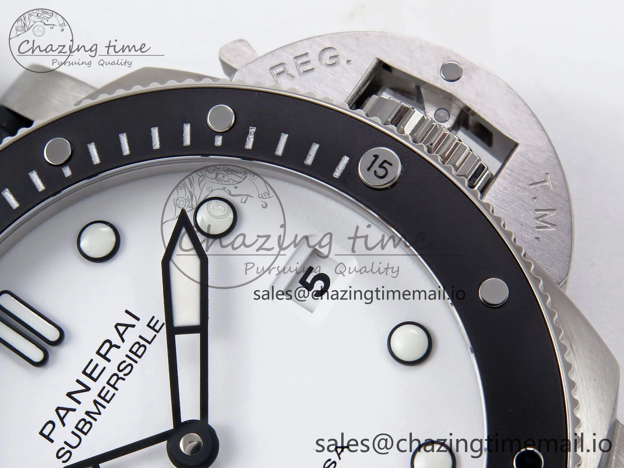 Cozy PAM1579 Luna Rossa Submersible VSF 1:1 Best Edition on Black Fabric Strap P 8303