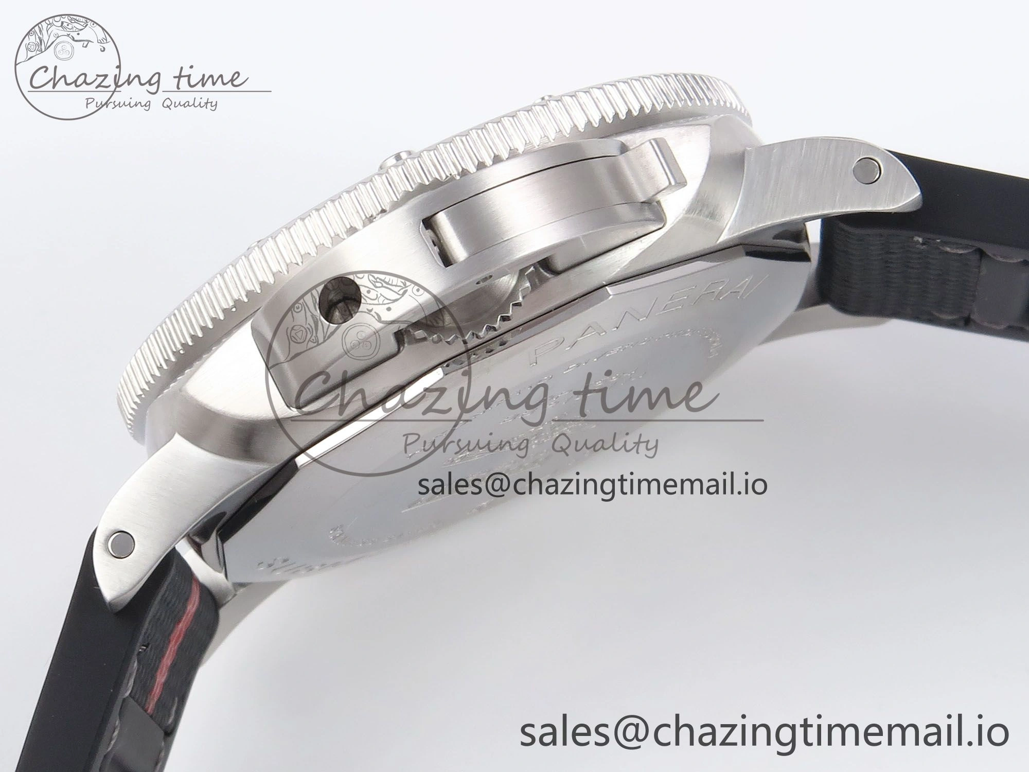 Cozy PAM1579 Luna Rossa Submersible VSF 1:1 Best Edition on Black Fabric Strap P 8303