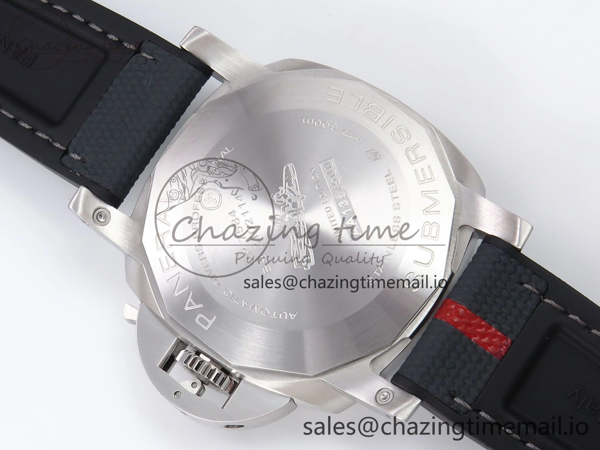 Cozy PAM1579 Luna Rossa Submersible VSF 1:1 Best Edition on Black Fabric Strap P 8303