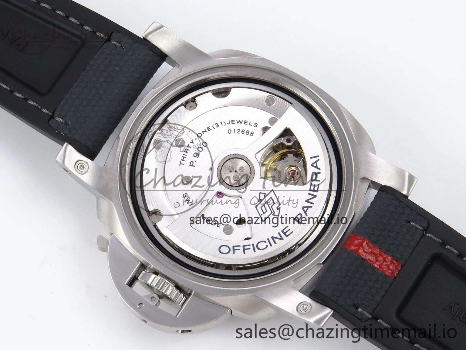 Cozy PAM1579 Luna Rossa Submersible VSF 1:1 Best Edition on Black Fabric Strap P 8303