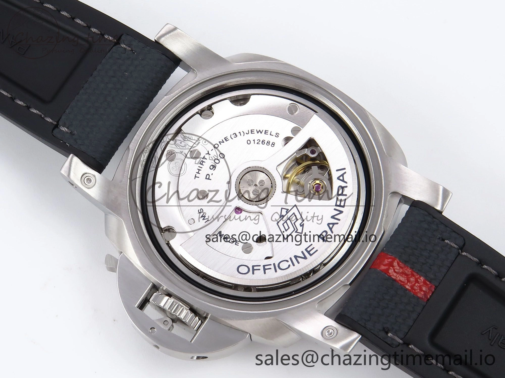 Cozy PAM1579 Luna Rossa Submersible VSF 1:1 Best Edition on Black Fabric Strap P 8303
