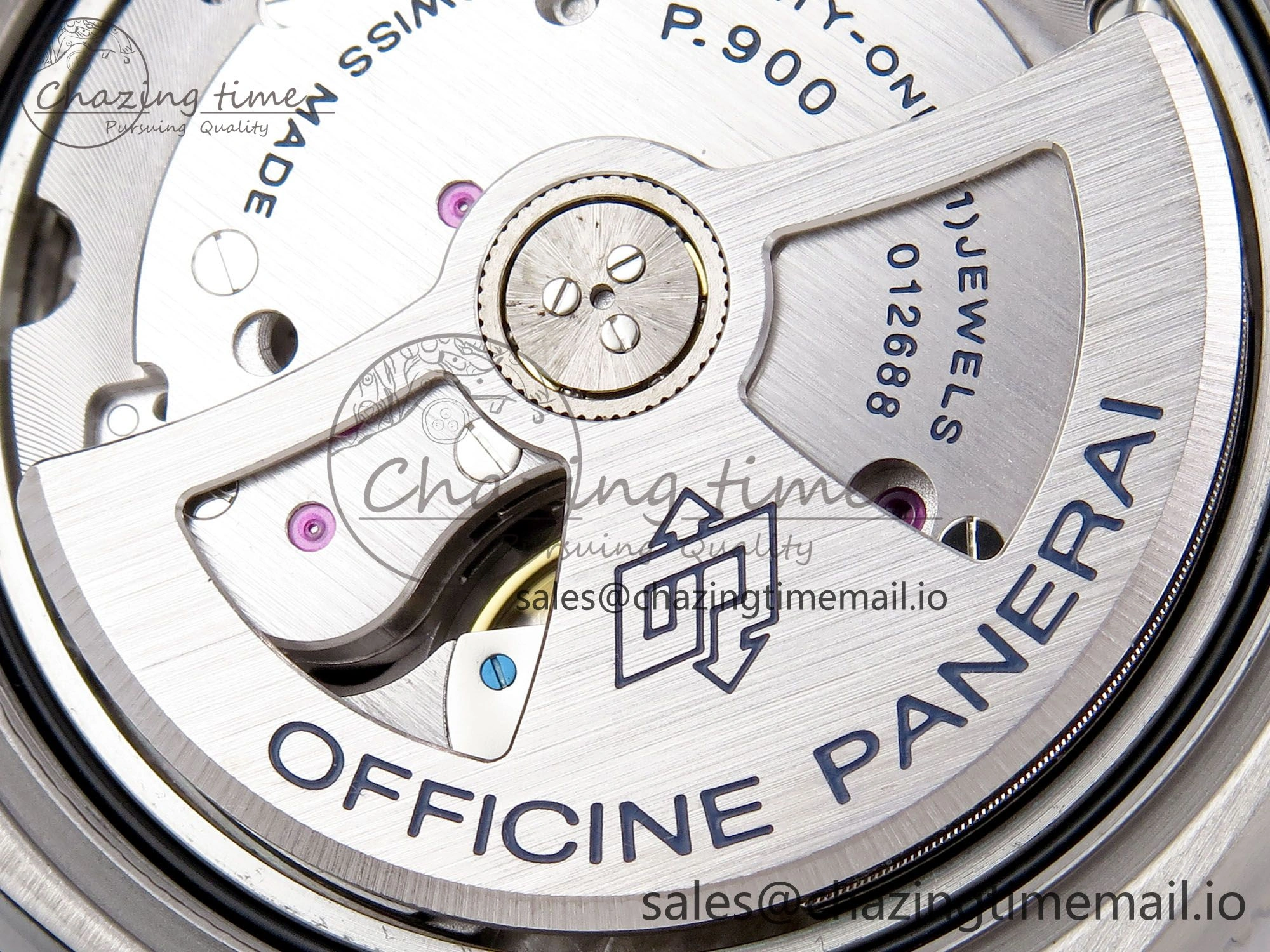 Cozy PAM1579 Luna Rossa Submersible VSF 1:1 Best Edition on Black Fabric Strap P 8303