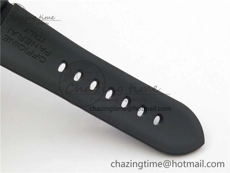 Sophisticated PAM1616 Carbotech 47mm VSF Best Edition Black Dial Blue Markers on Rubber Strap P.9010 Clone 8425