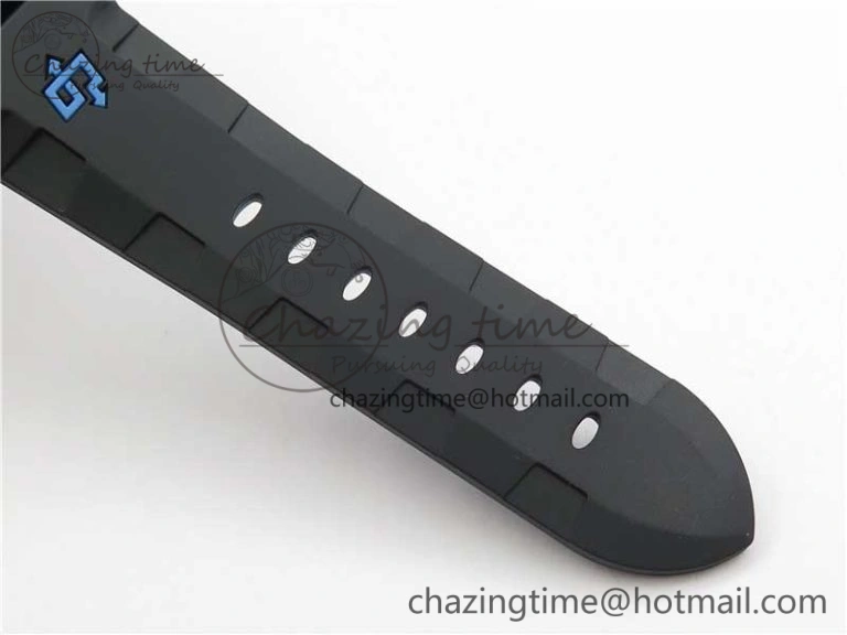 Sophisticated PAM1616 Carbotech 47mm VSF Best Edition Black Dial Blue Markers on Rubber Strap P.9010 Clone 8425
