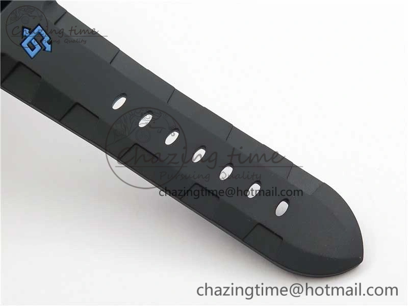 Sophisticated PAM1616 Carbotech 47mm VSF Best Edition Black Dial Blue Markers on Rubber Strap P.9010 Clone 8425