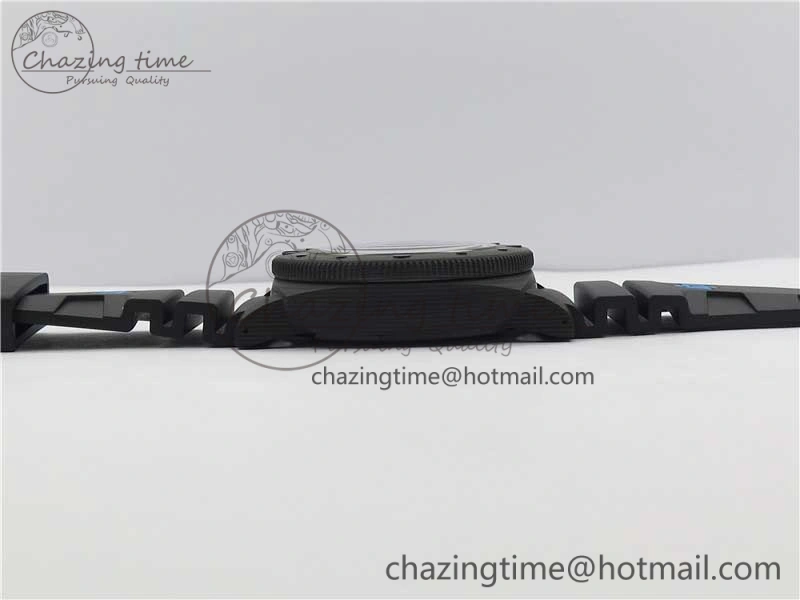Sophisticated PAM1616 Carbotech 47mm VSF Best Edition Black Dial Blue Markers on Rubber Strap P.9010 Clone 8425