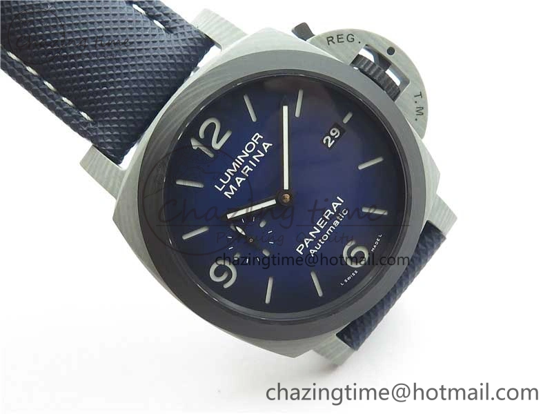 PAM1663 Luminor Marina VSF 1:1 Best Edition on Blue Sportech Strap P.9010 Clone Chic 8401