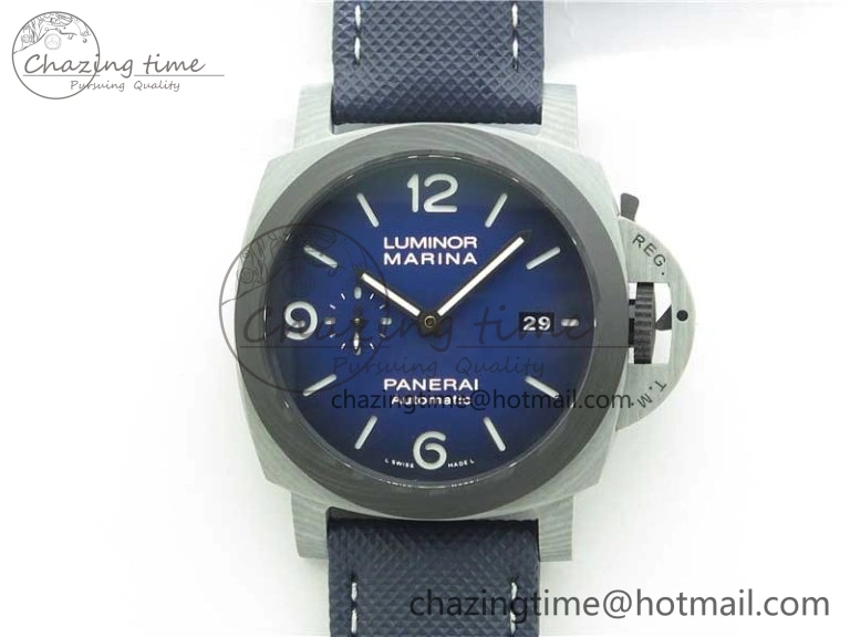 PAM1663 Luminor Marina VSF 1:1 Best Edition on Blue Sportech Strap P.9010 Clone Chic 8401