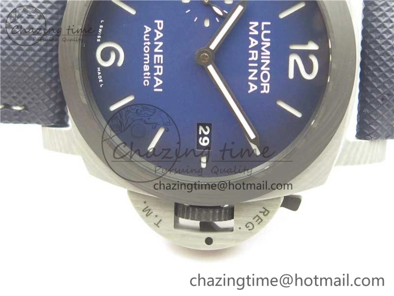 PAM1663 Luminor Marina VSF 1:1 Best Edition on Blue Sportech Strap P.9010 Clone Chic 8401