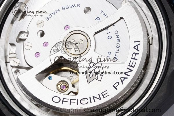 Resilient PAM1664 Carbotech VSF 1:1 Best Edition on Blue Leather Strap P.9010 Clone 8350