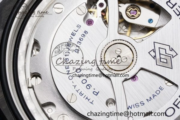 Resilient PAM1664 Carbotech VSF 1:1 Best Edition on Blue Leather Strap P.9010 Clone 8350