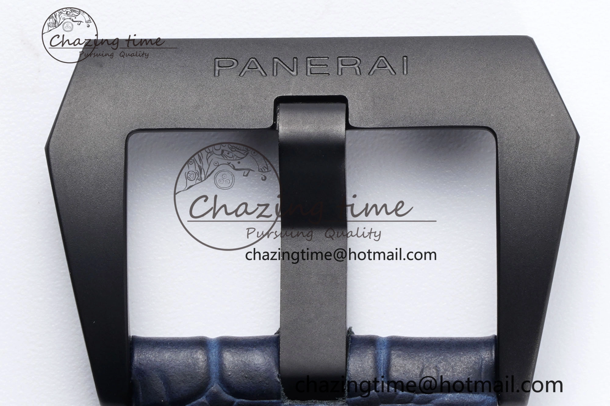 Resilient PAM1664 Carbotech VSF 1:1 Best Edition on Blue Leather Strap P.9010 Clone 8350