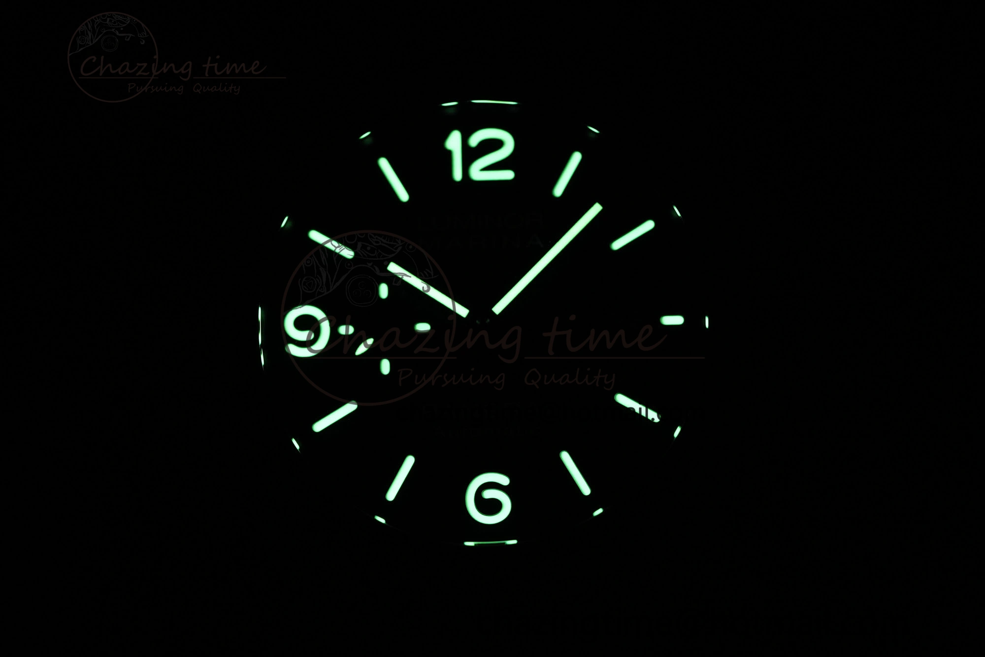 Resilient PAM1664 Carbotech VSF 1:1 Best Edition on Blue Leather Strap P.9010 Clone 8350
