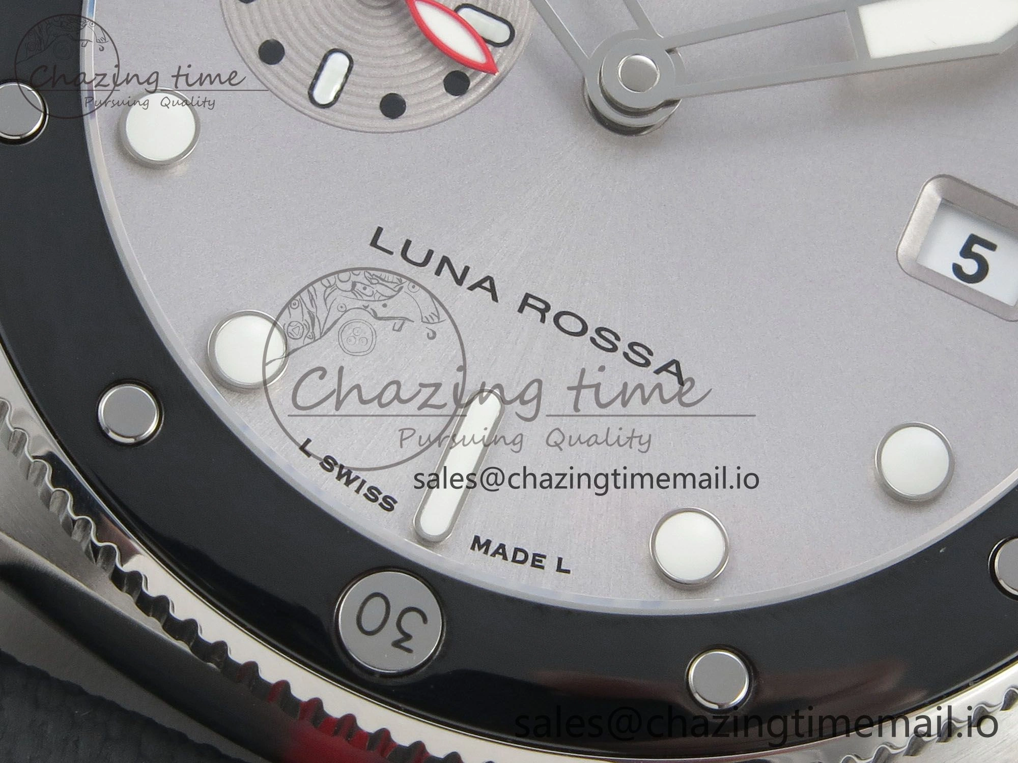 Affordable PAM1681 44mm Luna Rossa Submersible VSF 1:1 Best Edition On Gray Fabric Strap P 8299