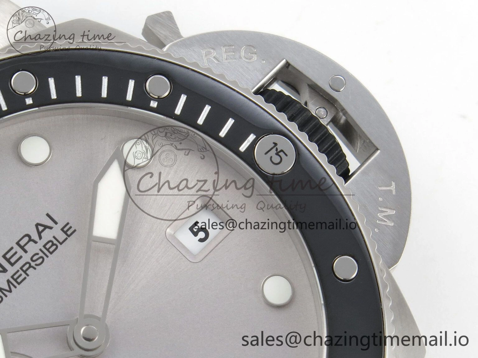 Affordable PAM1681 44mm Luna Rossa Submersible VSF 1:1 Best Edition On Gray Fabric Strap P 8299