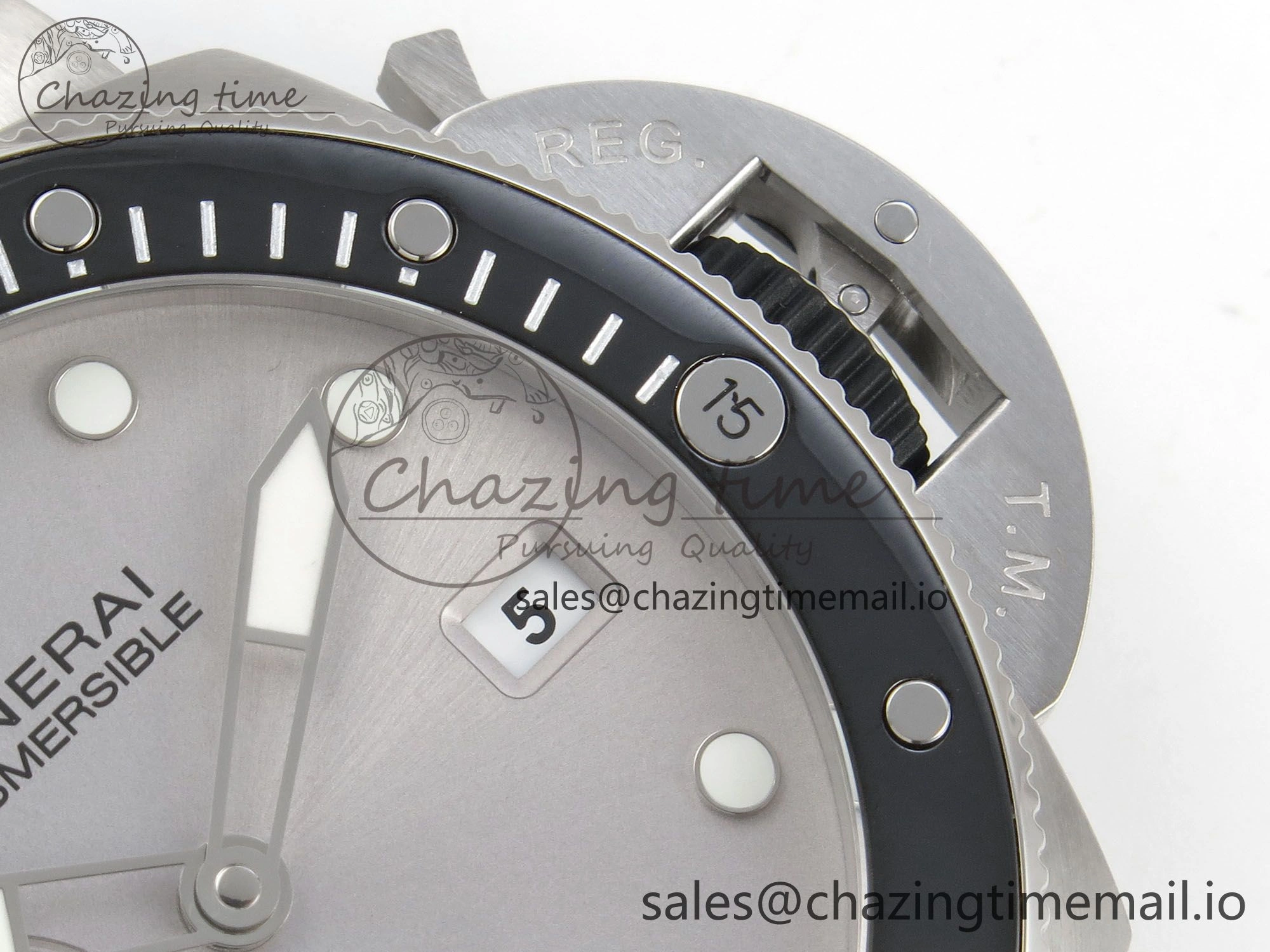 Affordable PAM1681 44mm Luna Rossa Submersible VSF 1:1 Best Edition On Gray Fabric Strap P 8299