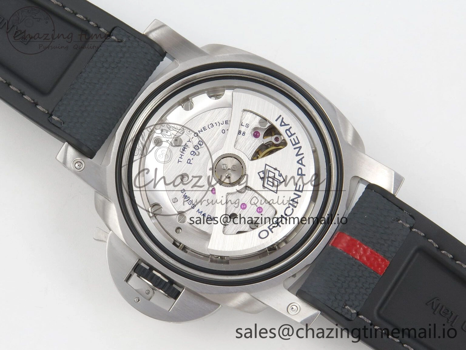 Affordable PAM1681 44mm Luna Rossa Submersible VSF 1:1 Best Edition On Gray Fabric Strap P 8299
