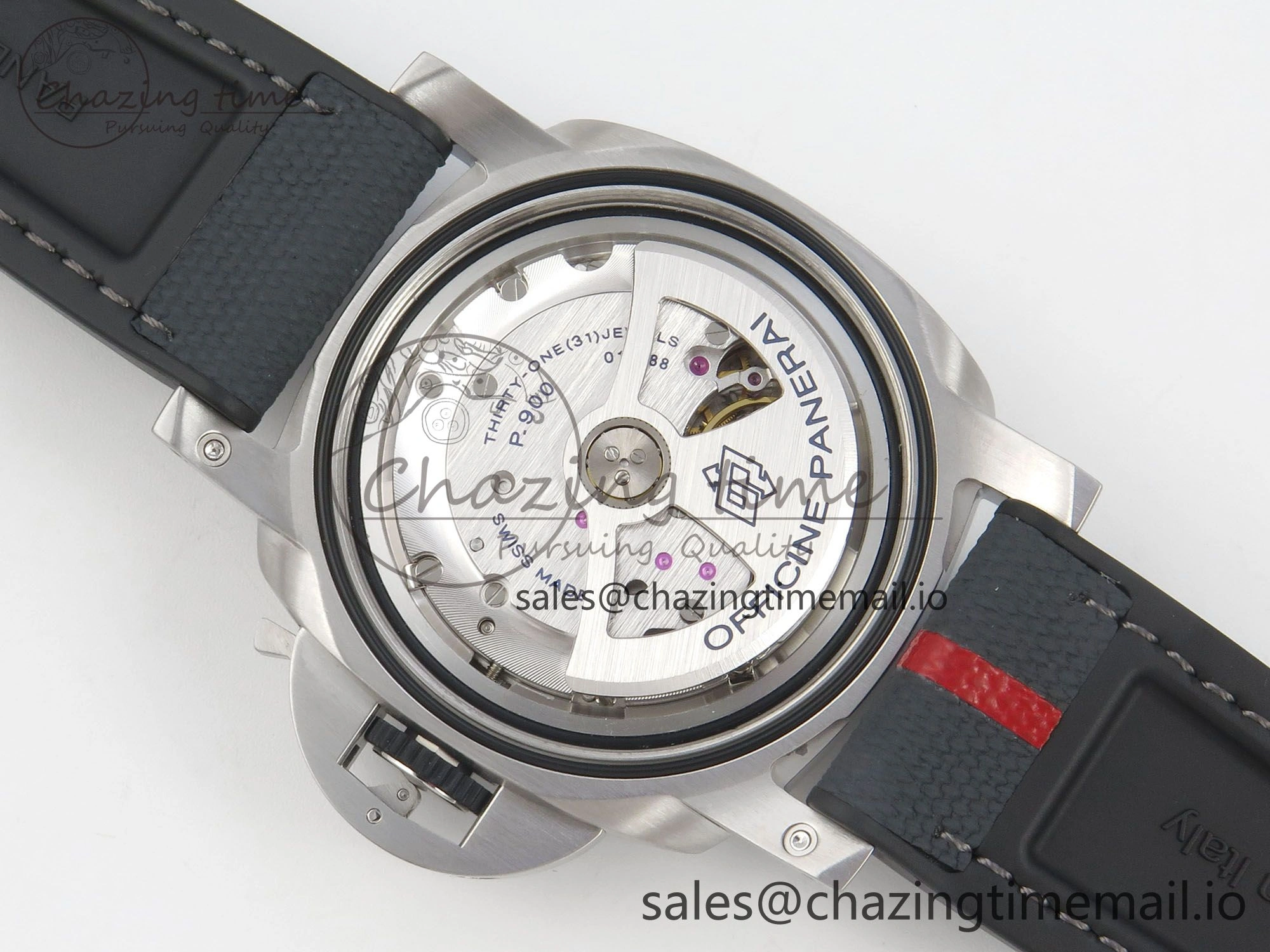 Affordable PAM1681 44mm Luna Rossa Submersible VSF 1:1 Best Edition On Gray Fabric Strap P 8299