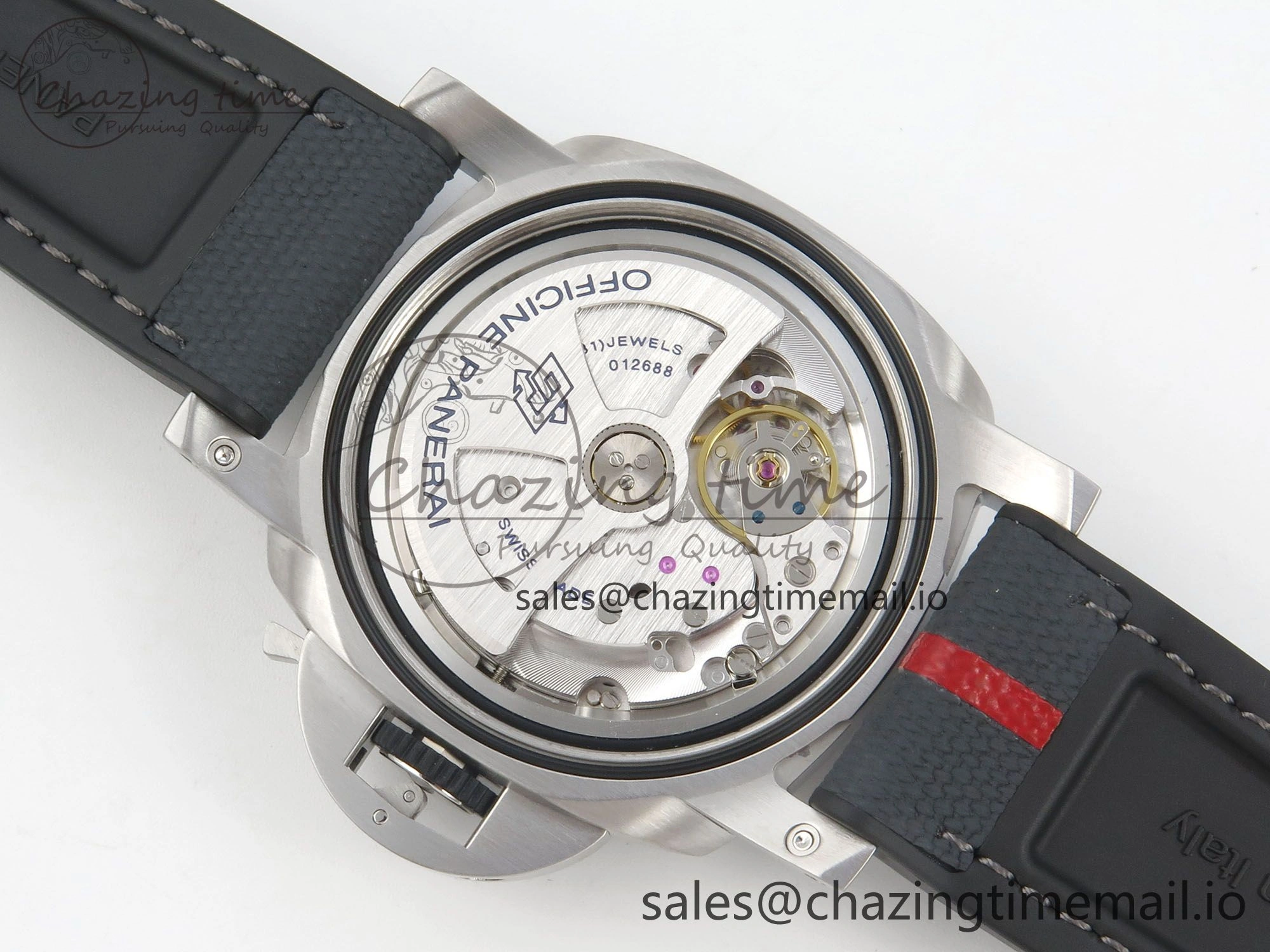 Affordable PAM1681 44mm Luna Rossa Submersible VSF 1:1 Best Edition On Gray Fabric Strap P 8299